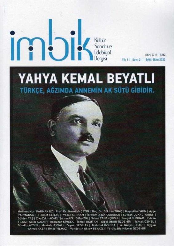 İmbik Kültür Sanat ve Edebiyat Dergisi Sayı 2 - Eylül Ekim 2020