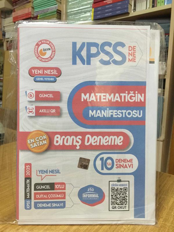 İnformal 2024 KPSS Matematiğin Manifestosu 10 Deneme Çözümlü İnformal Yayınları