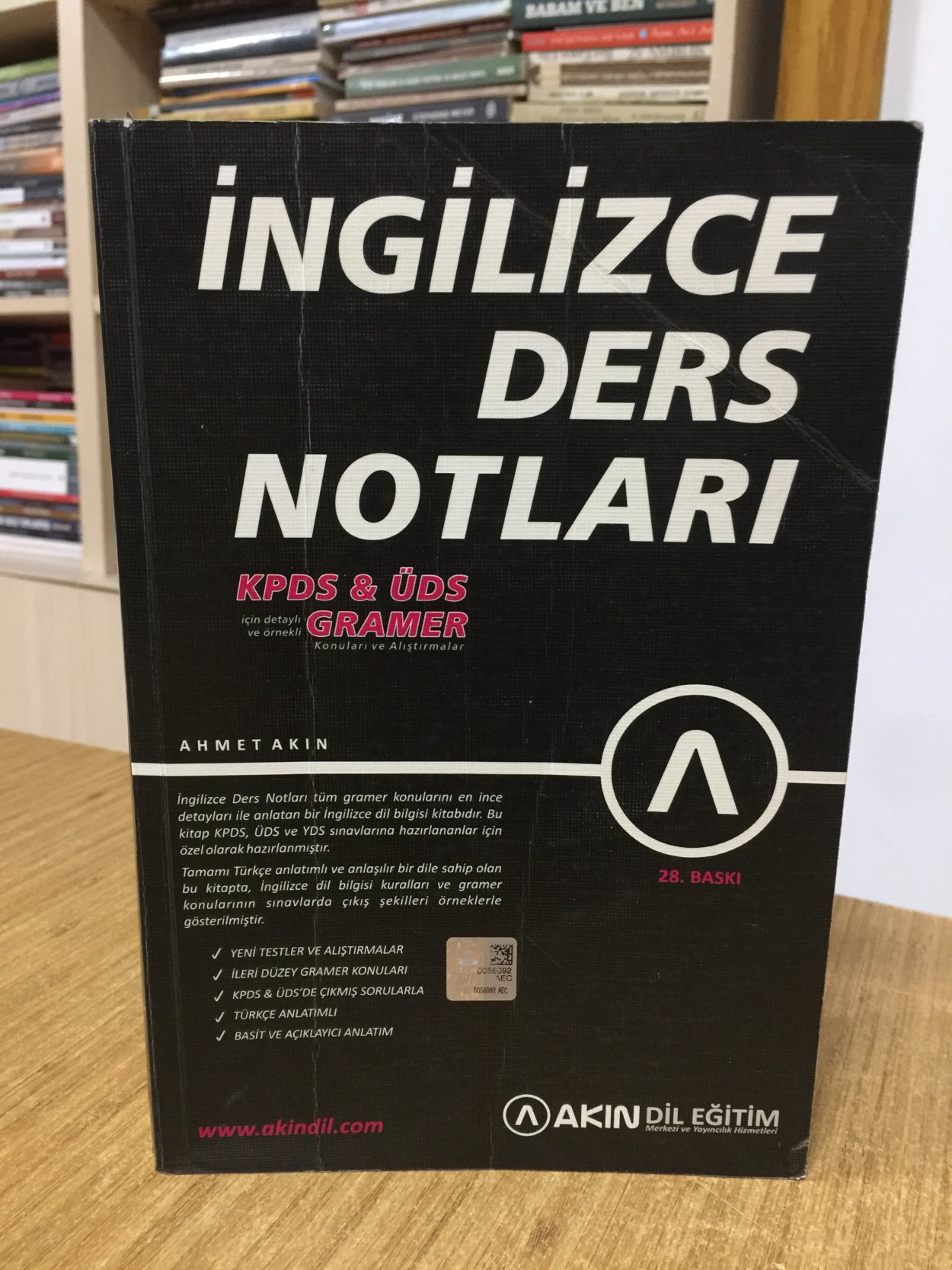 İngilizce Ders Notları English Grammar - Ahmet Akın (28.Baskı)