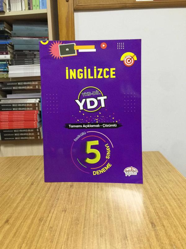 İngilizce YDT YKS-DİL Tamamı Çözümlü 5 Fasikül Deneme Editör Yayınevi