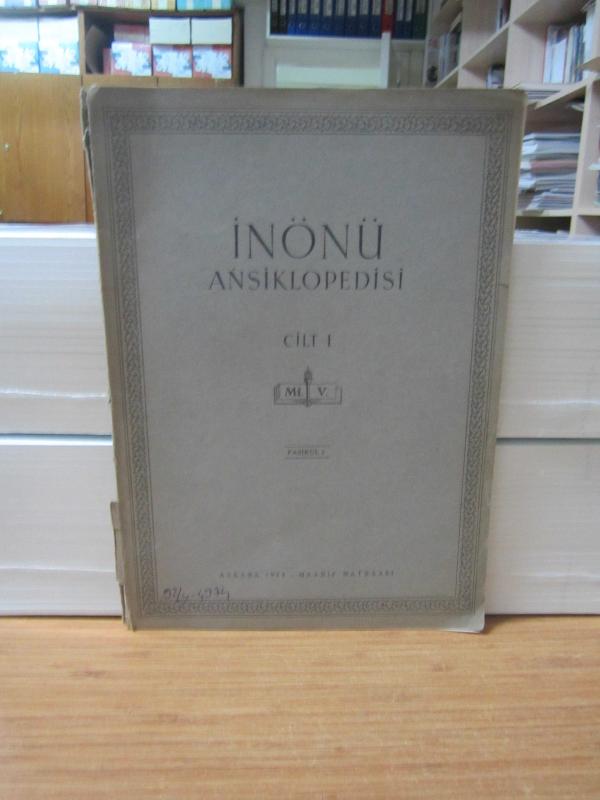 İnönü Ansiklopedisi - Cilt 1 Fasikül 2 - Yıl 1944