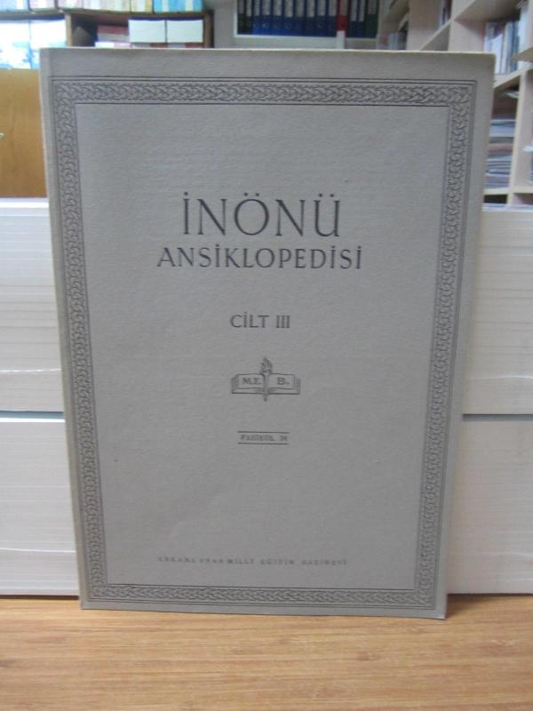 İnönü Ansiklopedisi - Cilt 3 Fasikül 24 - Yıl 1949