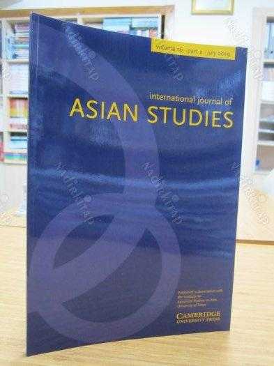 International Journal of Asian Studies - Volume 16 Part 2 - July 2019