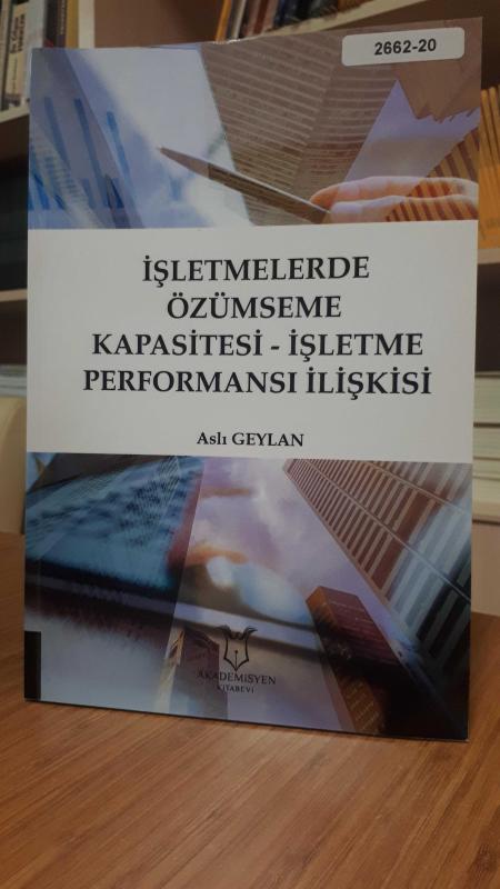 İşletmelerde Özümseme Kapasitesi - İşletme Performansı İlişkisi