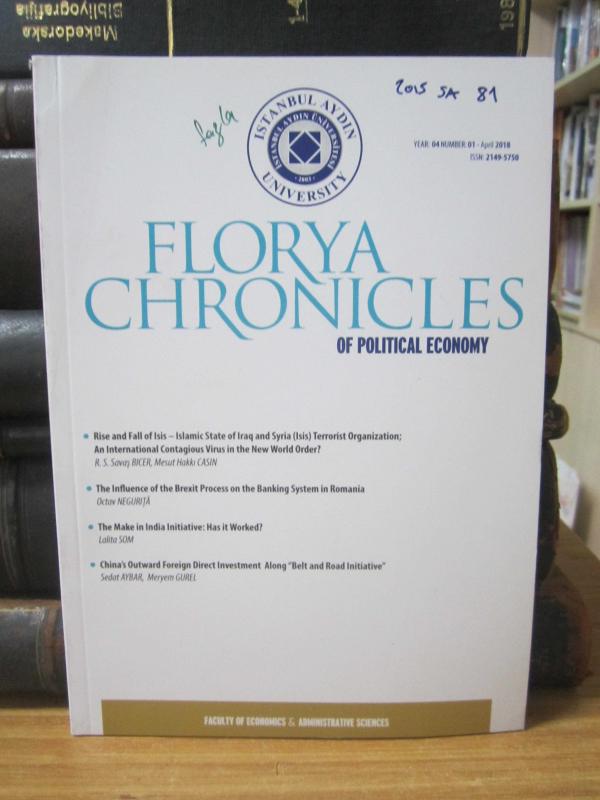 Istanbul Aydın University Florya Chronicles of Political Economy 2018 October Issue 1