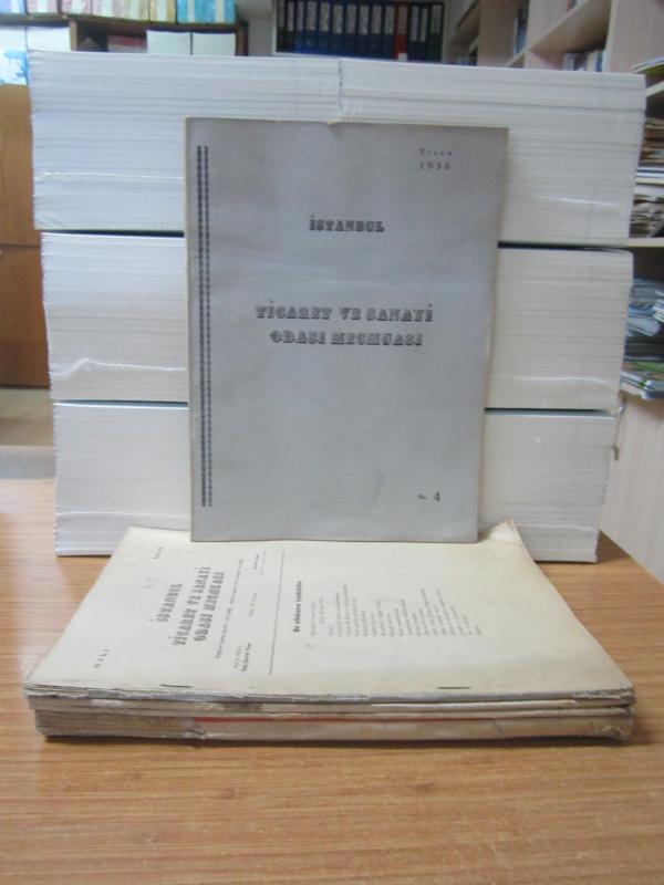 İstanbul Ticaret ve Sanayi Odası Mecmuası - 1938 Yılı 6 Farklı Sayı TAKIM (Cilt 54 No 4-6-8-9-11-12)