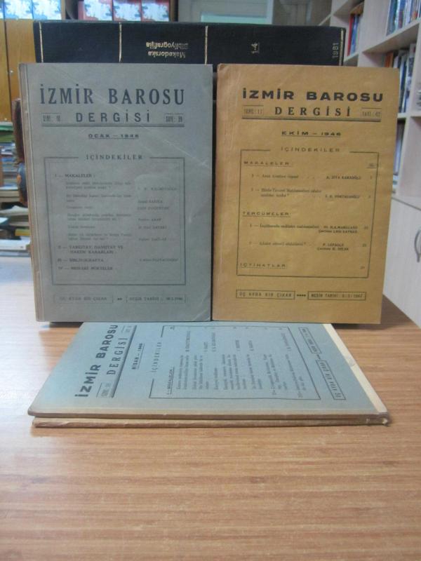 İzmir Barosu Dergisi - 1946 Yılı 39-40-41-42 Sayılar TAKIM
