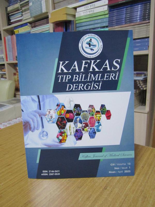 Kafkas Tıp Bilimleri Dergisi - Cilt 13 Sayı 1 - Nisan 2023