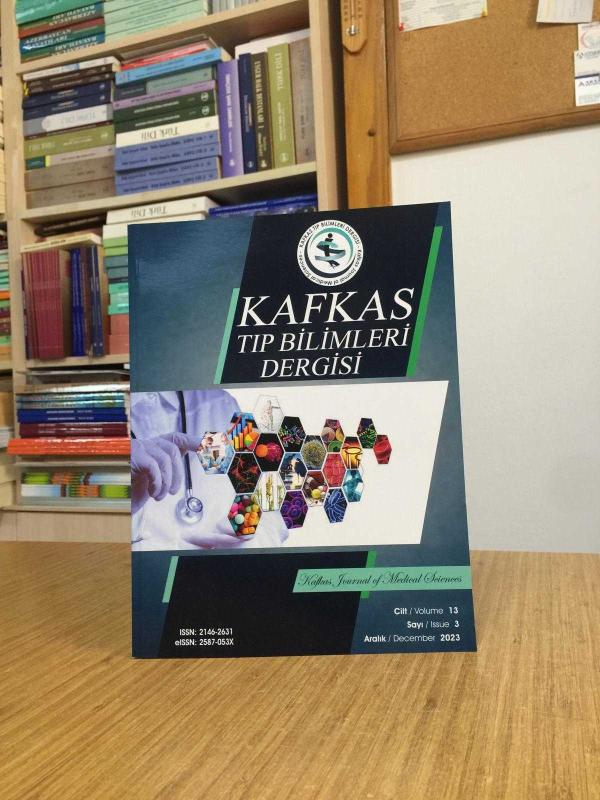 Kafkas Tıp Bilimleri Dergisi - Cilt 13 Sayı 3 - Ağustos 2023