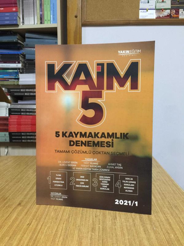 KAİM Kaymakamlık Tamamı Çözümlü 5 Deneme Yakın Eğitim Yayınları