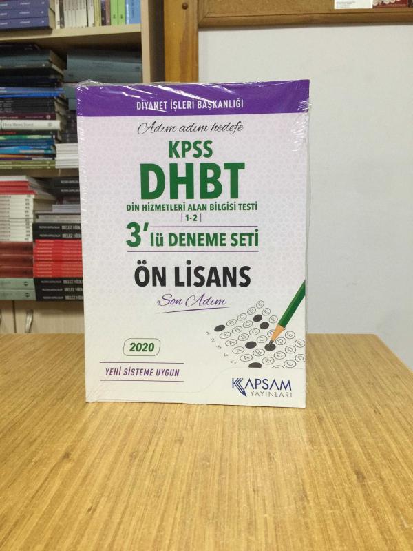 Kapsam KPSS DHBT Lisans 3'lü Deneme Seti 2020