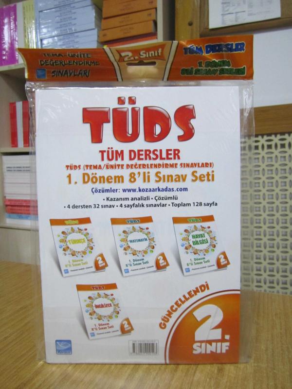 KARACA TÜDS (Tema-Ünite Değerlendirme Sınavları) 2. Sınıf TÜRKÇE 1. Dönem 8'li Sınav Seti / Karaca Eğitim Yayınları