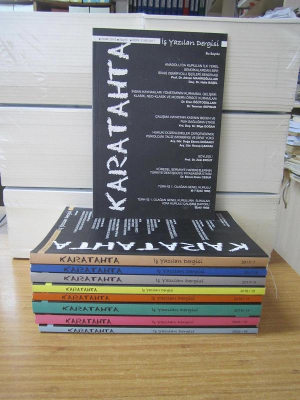 KARATAHTA İş Yazıları Dergisi - 2016-2020 Yılları Arası 9 Farklı Sayı TAKIM (Sayılar: 6-7-8-9-10-11-14-16-18)