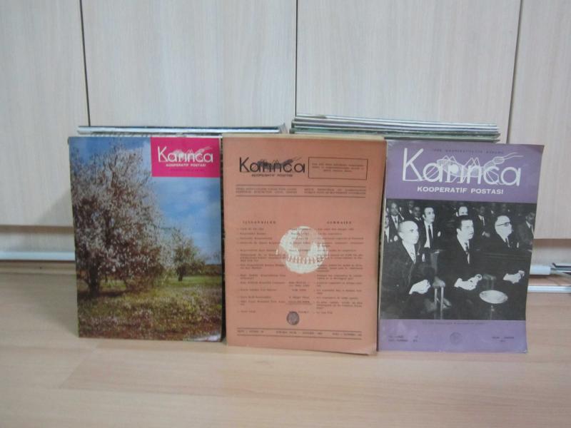 Karınca Kooperatif Postası - Türk Kooperatifçilik Kurumu - Aralık 1951'den Aralık 1990'a Kadar Yayınlanmış 223 Farklı Sayı Mevcut (Sayılar Açıklamada)