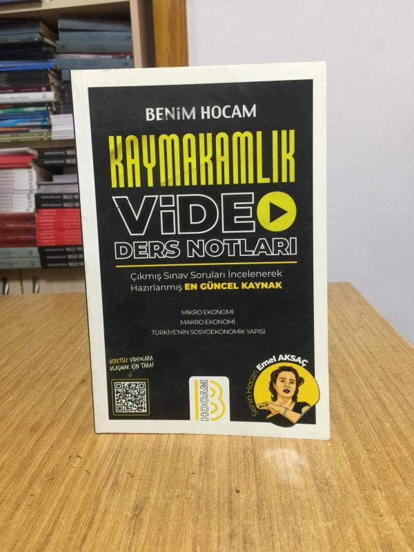 Kaymakamlık Ekonomi ve Türkiyenin Sosyoekonomik Yapısı Video Ders Notları Benim Hocam Yayınları