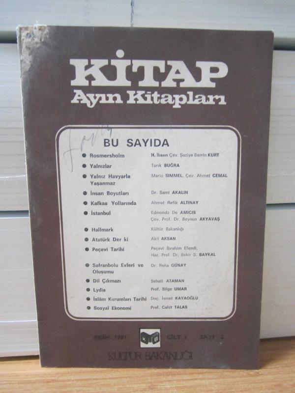 Kitap Ayın Kitapları Dergisi - Sayı 2 - Ekim 1981