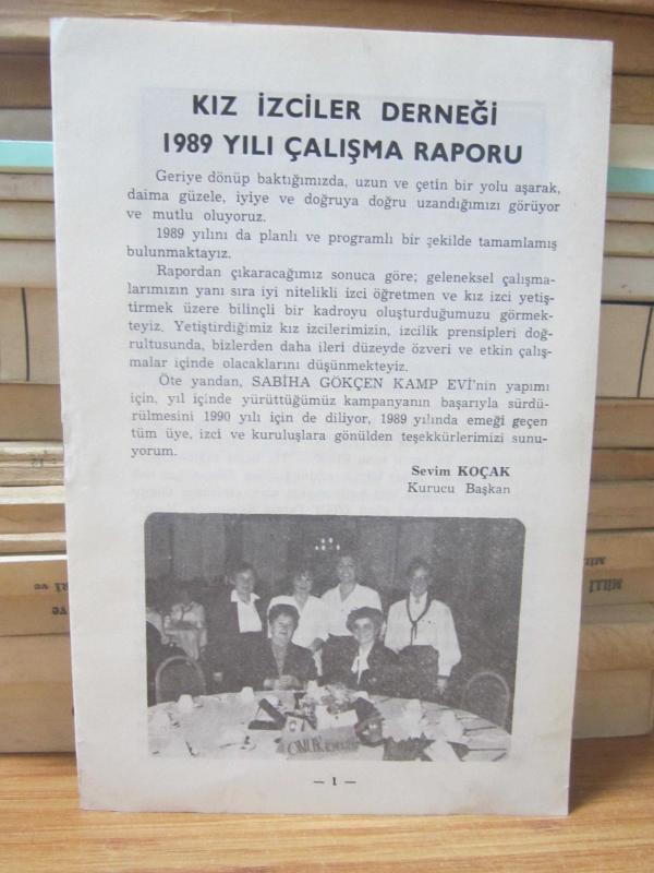 Kız İzciler Derneği 1989 Çalışma Programı