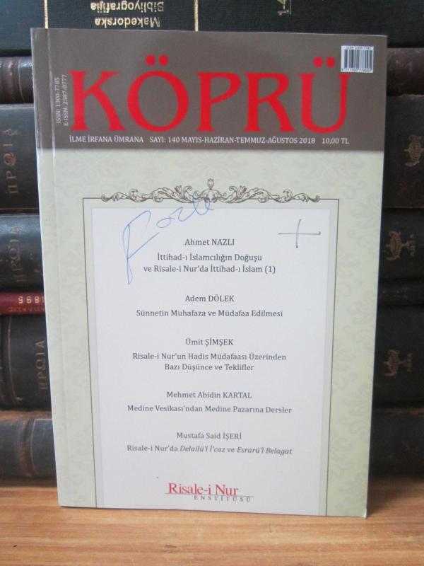 Köprü İlme İrfana Ümrana - Sayı 140 - Mayıs-Ağustos 2018
