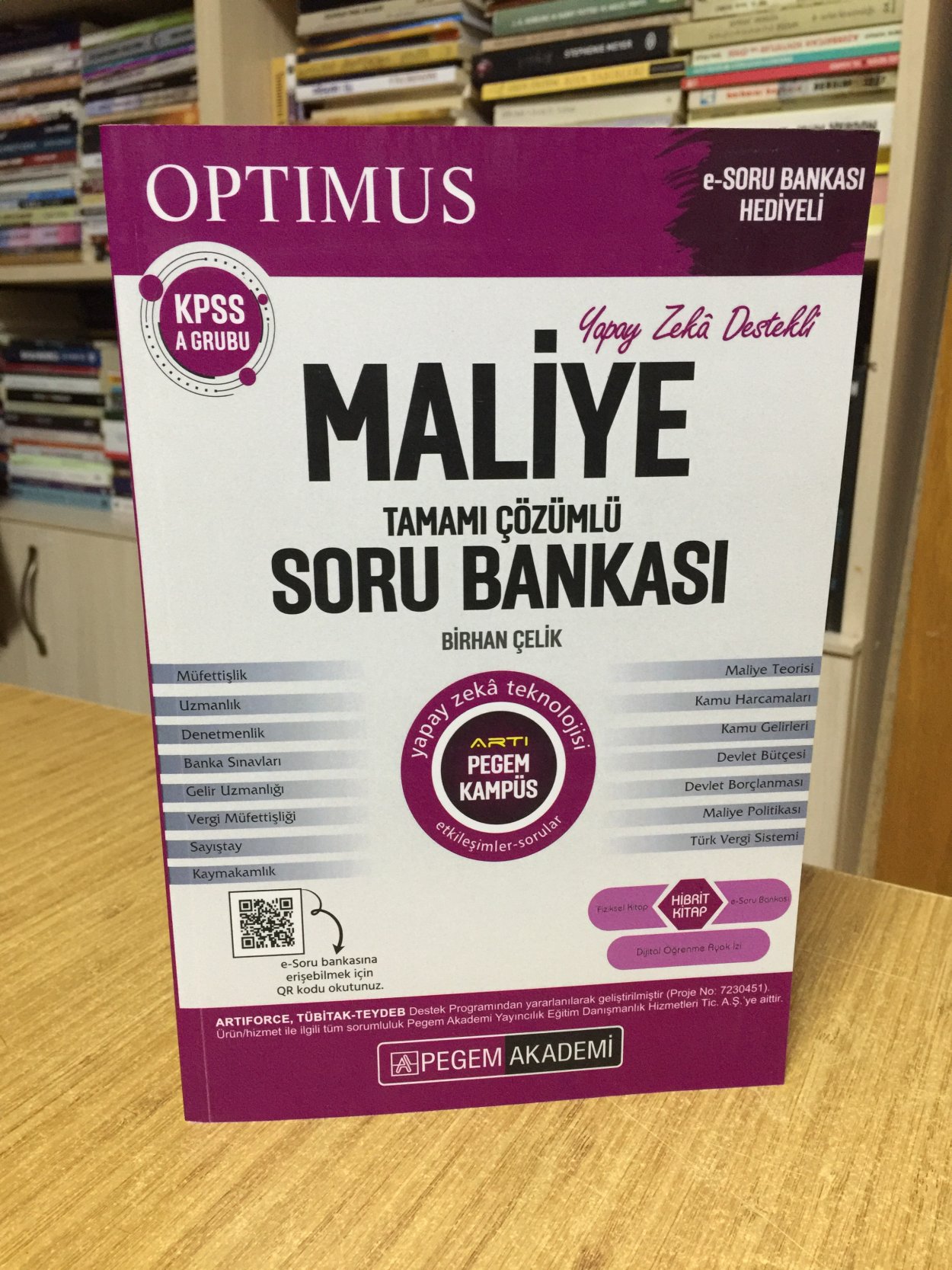 KPSS A Grubu Optimus Maliye Tamamı Çözümlü Soru Bankası Pegem Yayınları