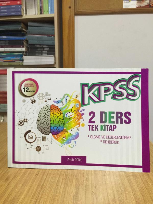 KPSS Ölçme ve Değerlendirme Rehberlik 2 Ders Tek Kitap [12.Baskı] Fatih Perk
