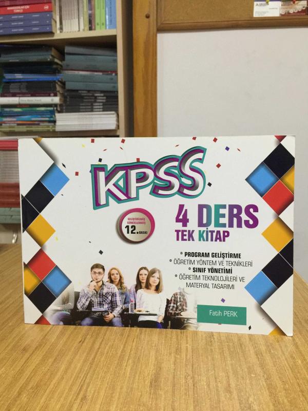 KPSS Program Geliştirme Öğretim Yöntem ve Teknikleri Sınıf Yönetimi Öğretim Teknolojileri ve Materyal Tasarımı 4 Ders Tek Kitap [12.Baskı] Fatih Perk