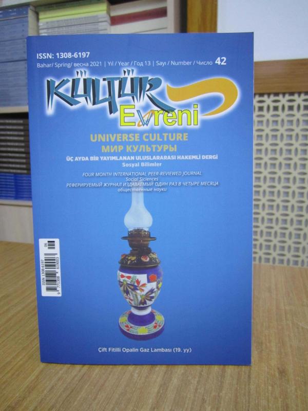 Kültür Evreni Uluslararası Hakemli Dergi - Sayı 42 Bahar 2021