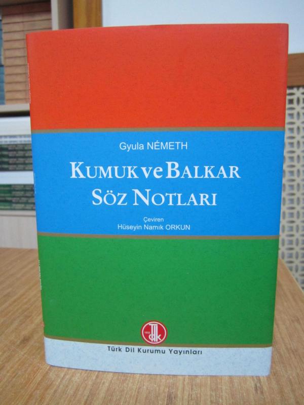 Kumuk ve Balkar Söz Notları - Gyula Nemeth