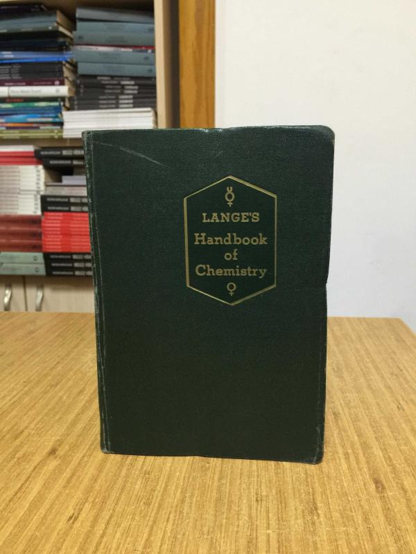 Lange's Handbook of Chemistry Ninth Edition [Sonradan Ciltlenmiş]