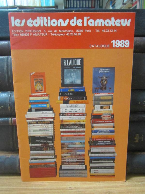 Les Editions de L'amateur - Catalogue 1989
