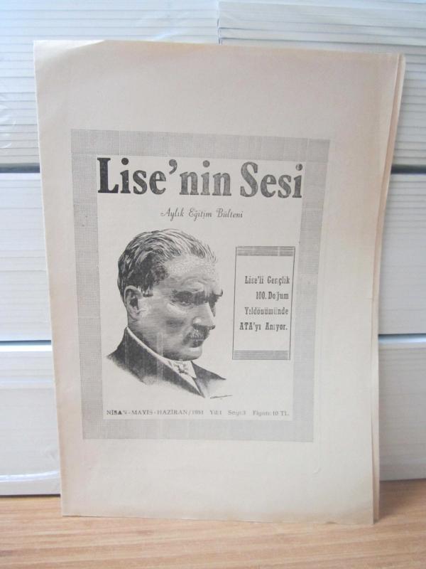 LİSE'NİN SESİ Aylık Eğitim Bülteni - Sayı 3 - Nisan Mayıs Haziran 1981