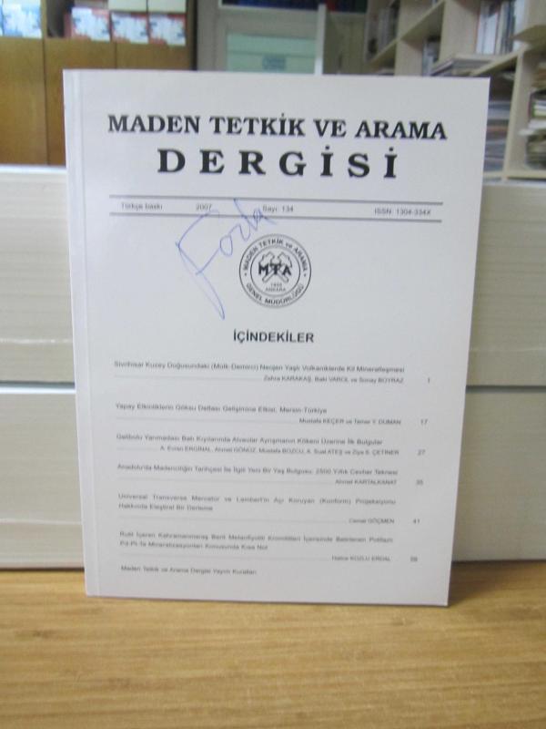 Maden Tetkik ve Arama Dergisi - Sayı 134 - Yıl 2007