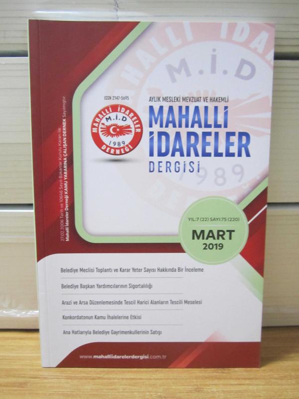 MAHALLİ İDARELER DERGİSİ - Aralık 2019 - Mahalli İdareler Derneği