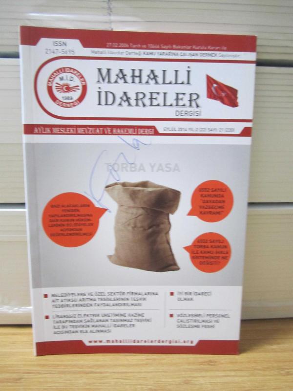 MAHALLİ İDARELER DERGİSİ - Eylül 2017 - Mahalli İdareler Derneği