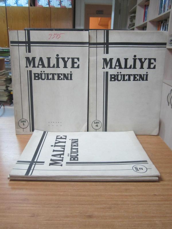 Maliye Bülteni - İLK 4 SAYI TAKIM - Yıl 1948