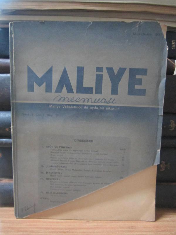 Maliye Mecmuası - Sayı 2 - Mart Nisan 1937