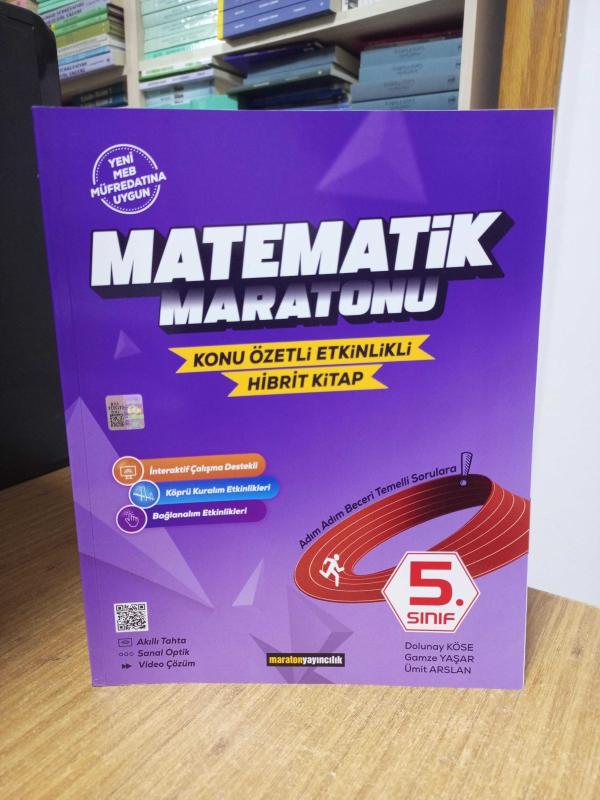Maraton Yayıncılık 5. Sınıf MATEMATİK MARATONU Konu Özetli - Etkinlikli Kitap