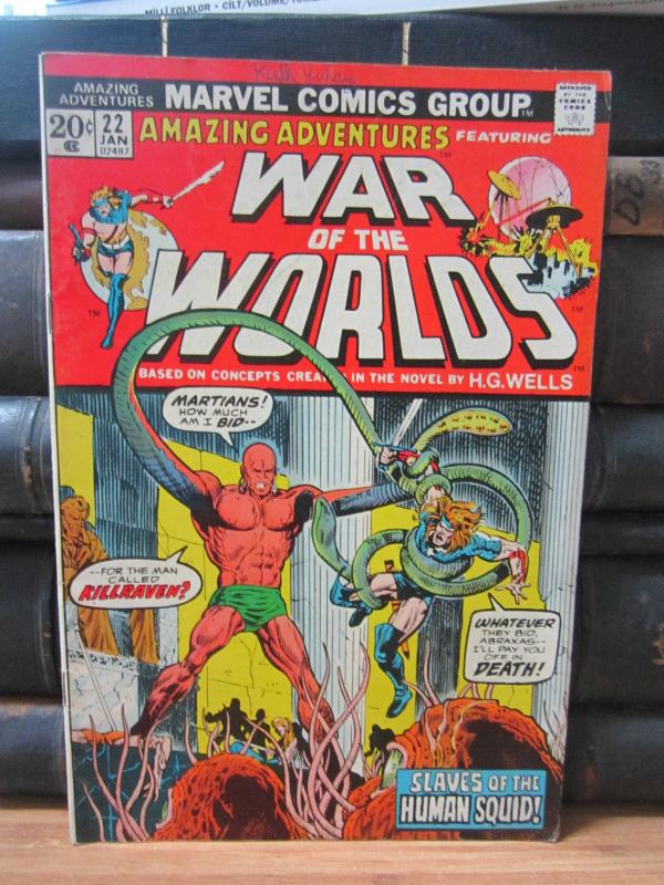 Marvel Comics - Amazing Adventures - Featuring War of The Worlds - Vol 1 No 22 - January 1974