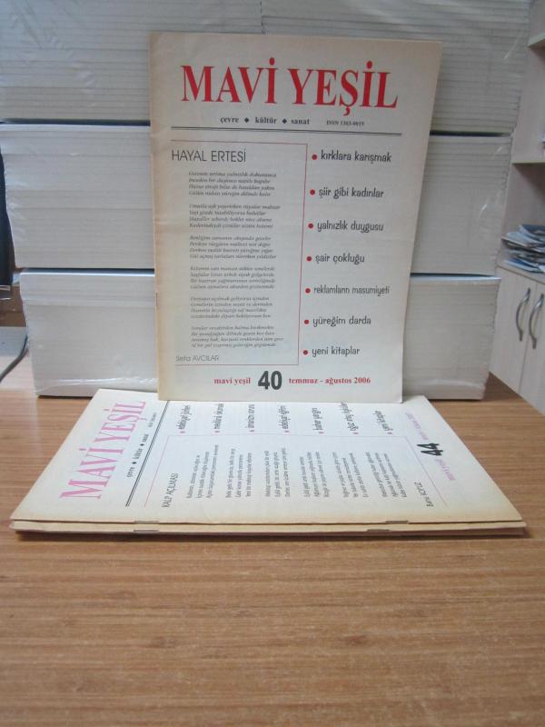 MAVİ YEŞİL DERGİSİ - 2006-2008 Yılları 5 Sayı TAKIM (Sayılar: 40-44-47-52-54) - Erdal Genç
