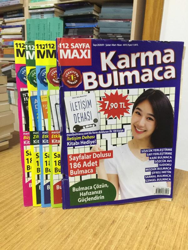 MAXI Karma Bulmaca (5 Adet) 2020/01 - 2020/02 - 2020/03 - 2020/4 - 2021/01