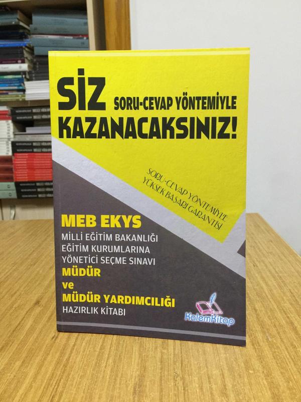MEB EKYS Müdür ve Müdür Yardımcılığı Sınavı Soru-Cevap Yöntemli Hazırlık Kitabı
