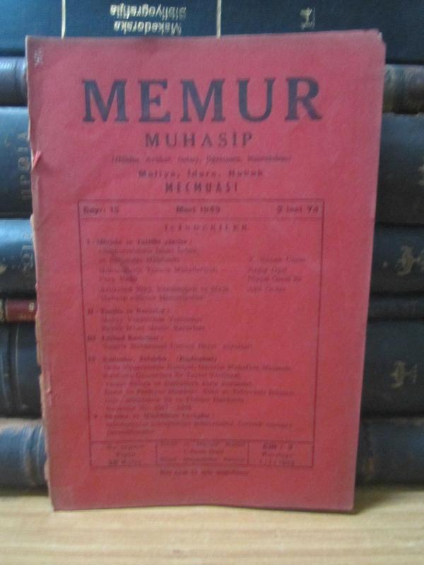 Memur Muhasip Mecmuası - Sayı 15 - Yıl 1943