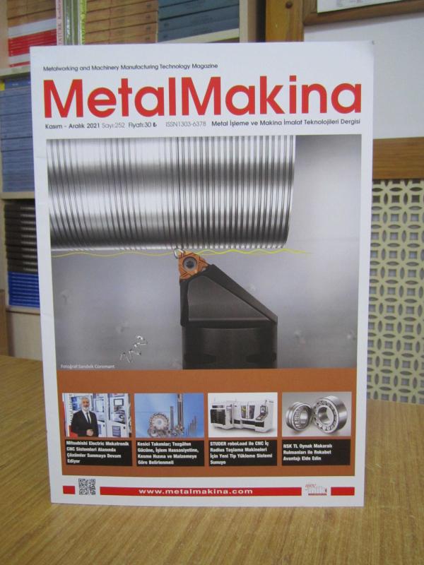 METALMAKİNA Metal İşleme ve Makine İmalat Teknolojileri Dergisi - Sayı 252 - Kasım Aralık 2021