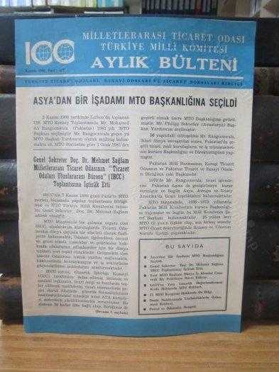 MİLLETLERARASI TİCARET ODASI TÜRKİYE MİLLİ KOMİTESİ AYLIK BÜLTENİ - KASIM 1980 SAYI 229