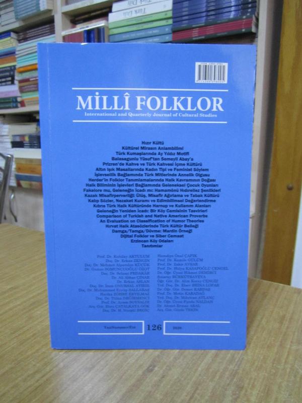 MİLLİ FOLKLOR Halkbilimi Dergisi - Sayı 126 - Yaz 2020