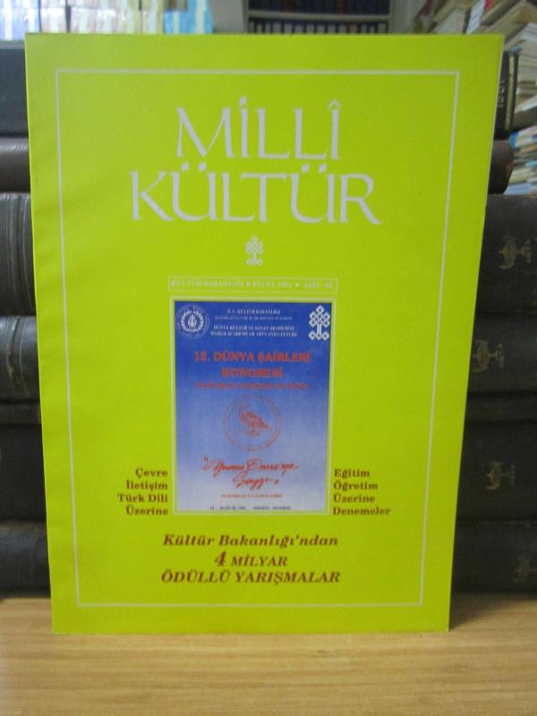 Milli Kültür Dergisi - Sayı 88 - Eylül 1991