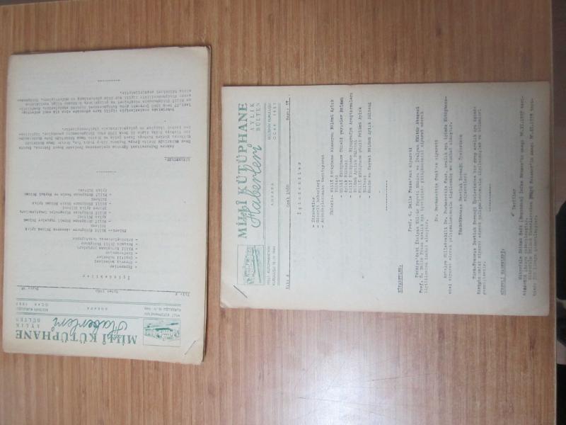 Milli Kütüphane Haberleri Aylık Bülteni - 5 SAYI TAKIM (Ocak 1960 - Şubat 1960 - Mart 1960 - Nisan 1960 - Haziran 1972)
