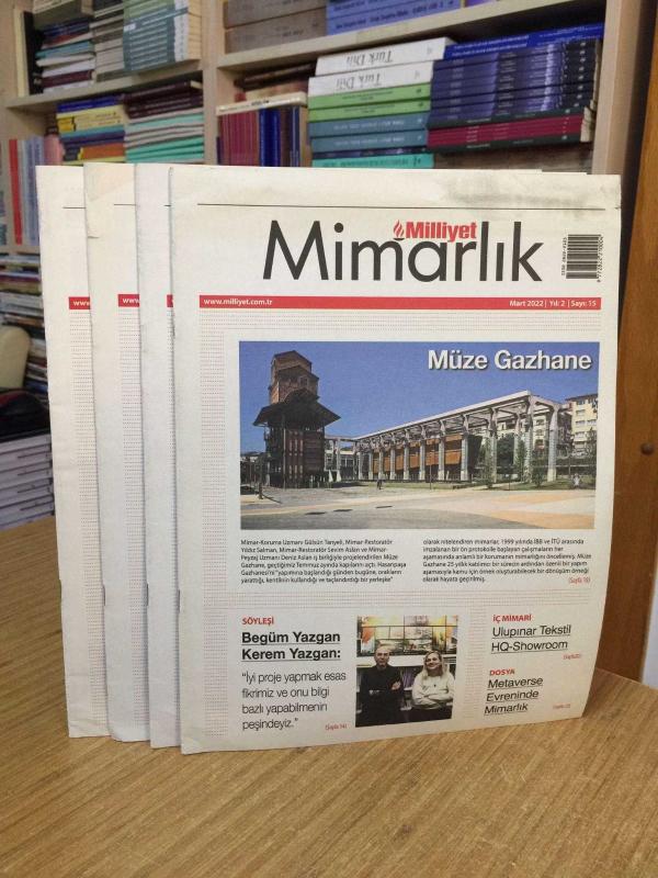 Milliyet MİMARLIK - 2022 Yılı 4 Sayı TAKIM (Sayılar: 15-16-19-21)