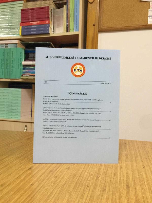 MTA Yerbilimleri ve Madencilik Dergisi - Sayı 4 - Yıl 2023