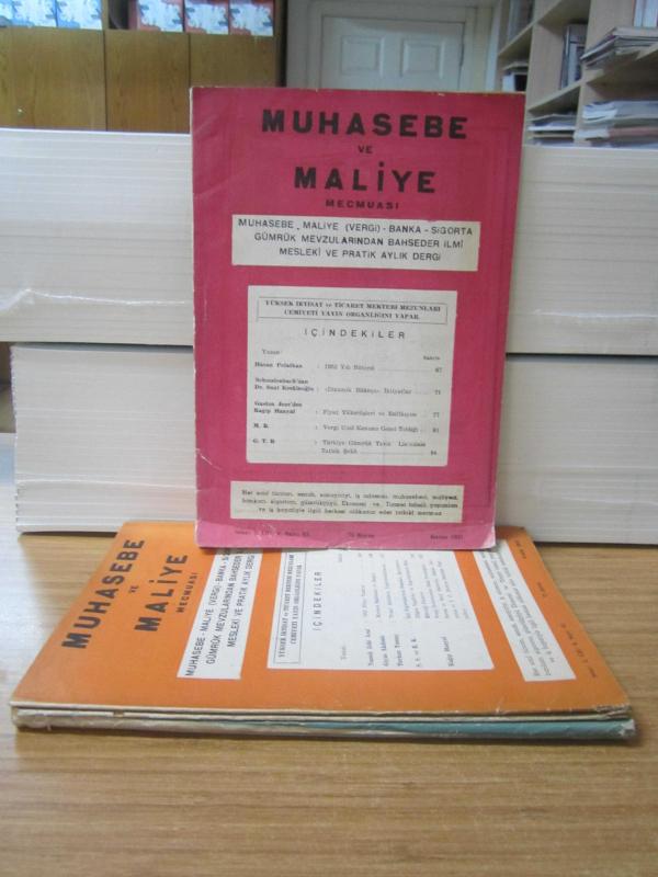 Muhasebe ve Maliye Mecmuası - 5 Farklı Sayı TAKIM (Kasım 1951-Haziran 1952) - Sayılar: 63-64-65-68-70