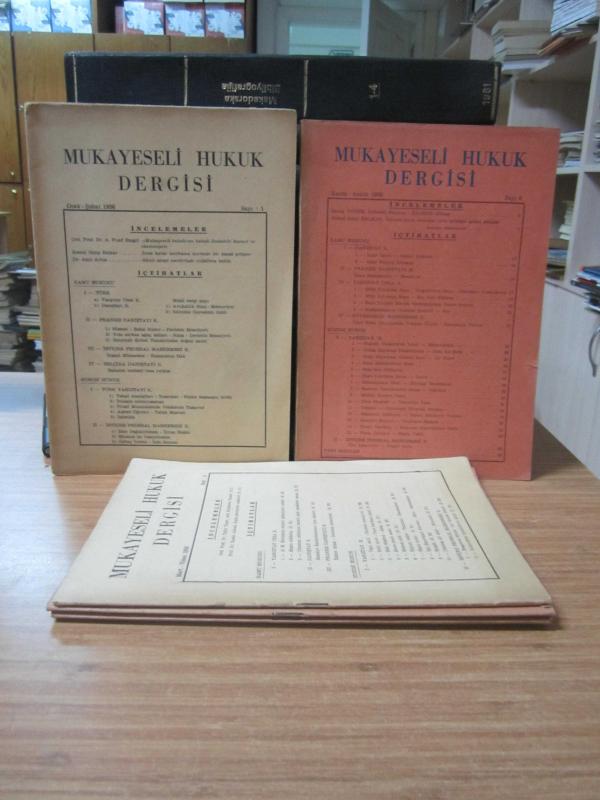 Mukayeseli Hukuk Dergisi - 1956 Yılı 5 Farklı Sayı TAKIM Sayılar: 1-2-4-5-6 (Ocak-Aralık 1956)